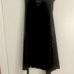Sexy black sequined vest by Cynthia Rowley size L